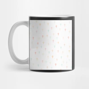 Itty Bitty Crosses Pure White Mug